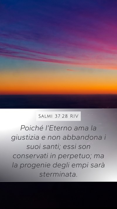 Salmi 37:28 RIV Bible Verse Image