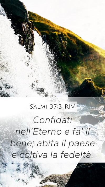 Salmi 37:3 RIV Bible Verse Image