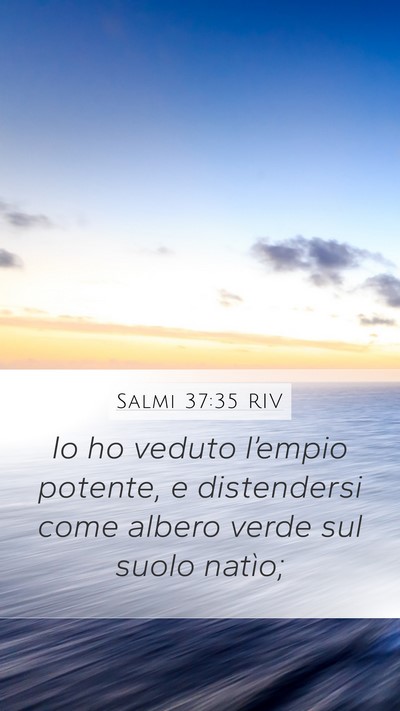 Salmi 37:35 RIV Bible Verse Image