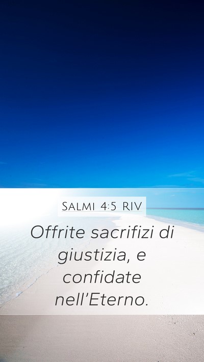 Salmi 4:5 RIV Bible Verse Image