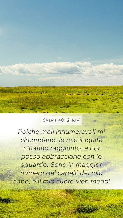 Salmi 40:12 RIV Bible Verse Image