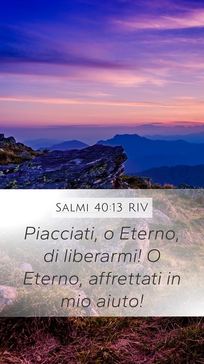 Salmi 40:13 RIV Bible Verse Image
