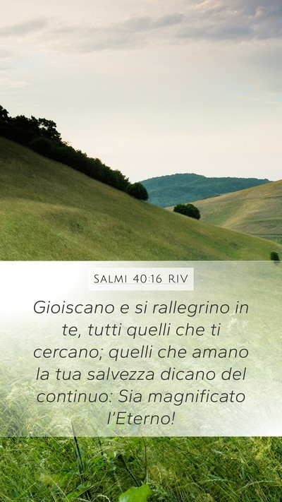 Salmi 40:16 RIV Bible Verse Image