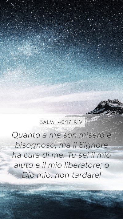 Salmi 40:17 RIV Bible Verse Image