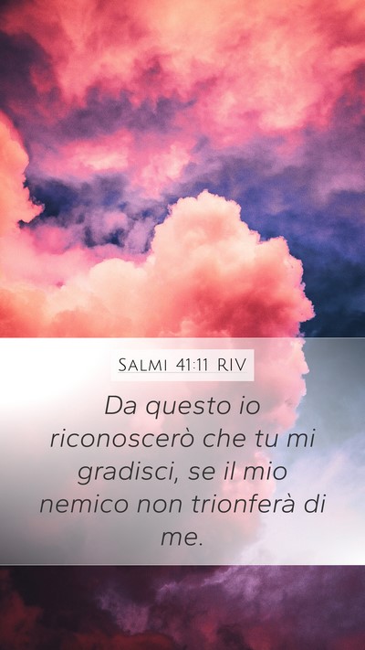 Salmi 41:11 RIV Bible Verse Image