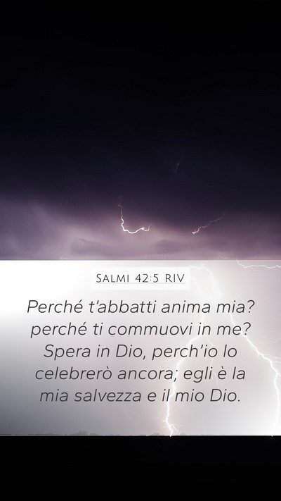 Salmi 42:5 RIV Bible Verse Image
