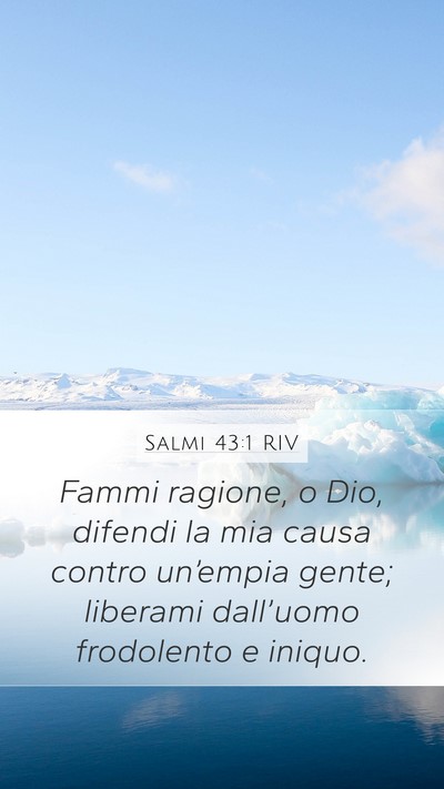 Salmi 43:1 RIV Bible Verse Image