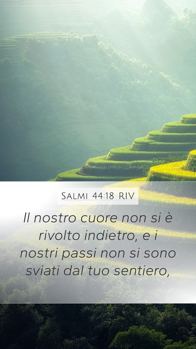 Salmi 44:18 RIV Bible Verse Image
