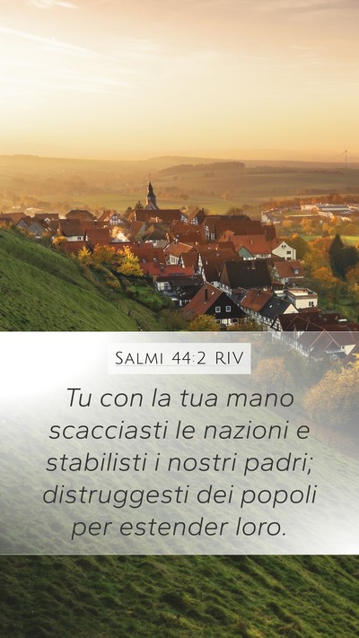 Salmi 44:2 RIV Bible Verse Image