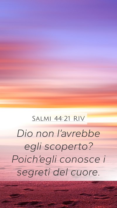 Salmi 44:21 RIV Bible Verse Image