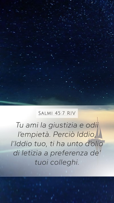 Salmi 45:7 RIV Bible Verse Image