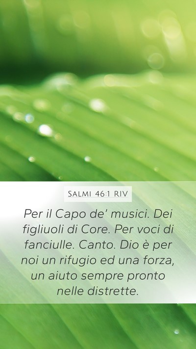 Salmi 46:1 RIV Bible Verse Image