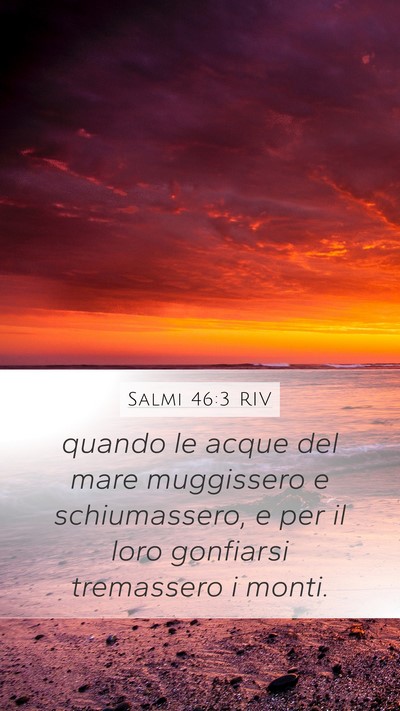Salmi 46:3 RIV Bible Verse Image