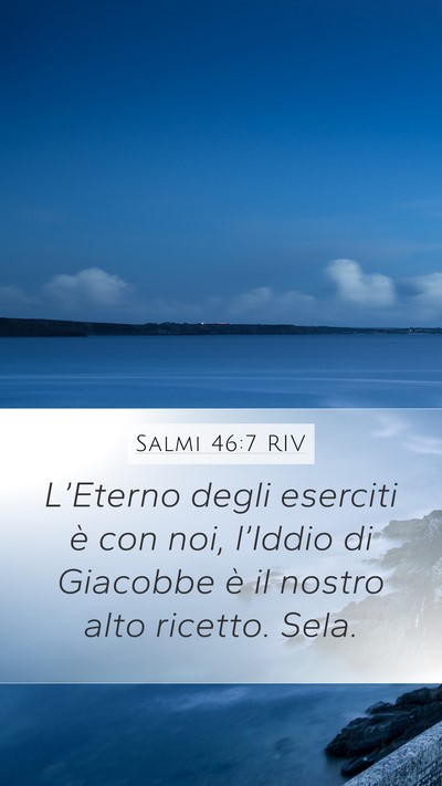 Salmi 46:7 RIV Bible Verse Image