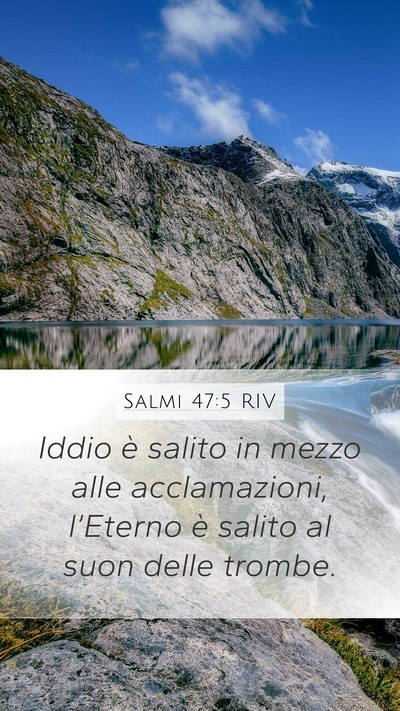 Salmi 47:5 RIV Bible Verse Image