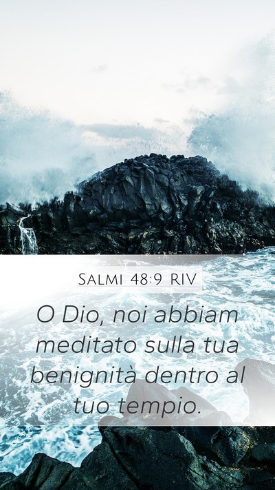 Salmi 48:9 RIV Bible Verse Image