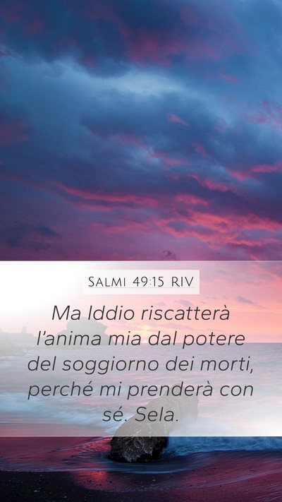 Salmi 49:15 RIV Bible Verse Image