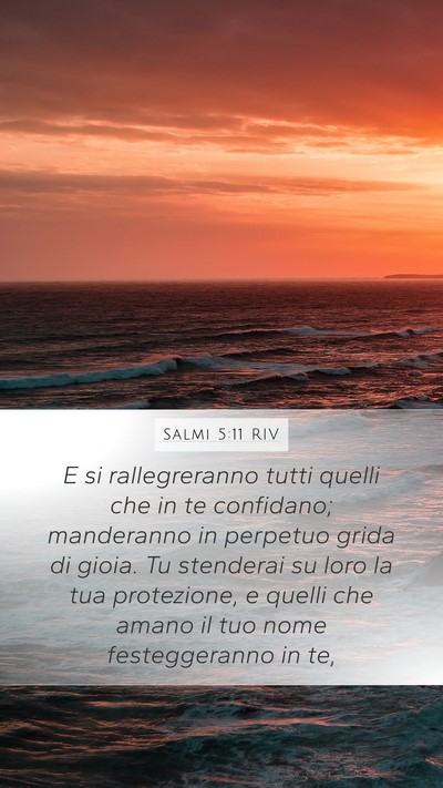 Salmi 5:11 RIV Bible Verse Image
