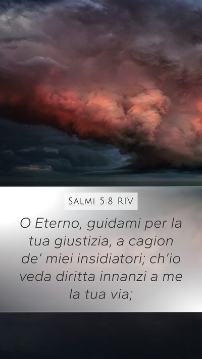 Salmi 5:8 RIV Bible Verse Image
