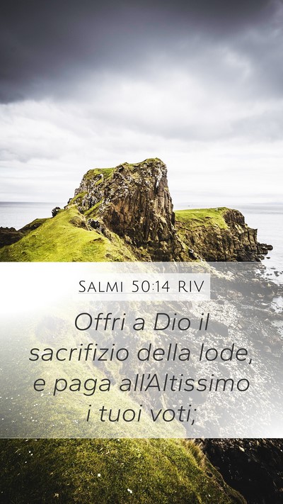 Salmi 50:14 RIV Bible Verse Image