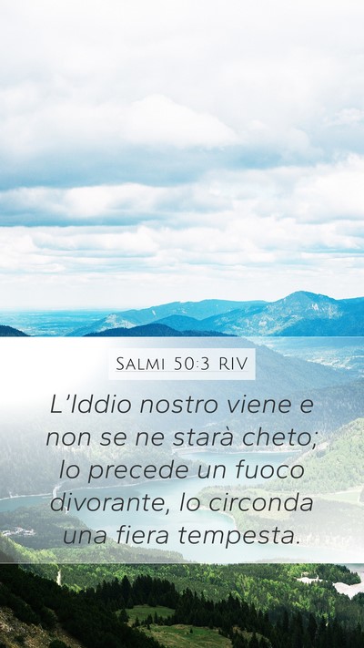 Salmi 50:3 RIV Bible Verse Image