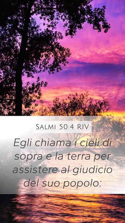 Salmi 50:4 RIV Bible Verse Image