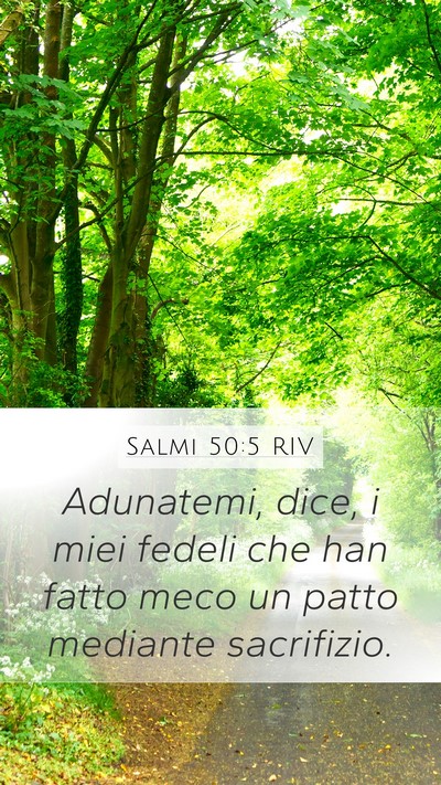 Salmi 50:5 RIV Bible Verse Image