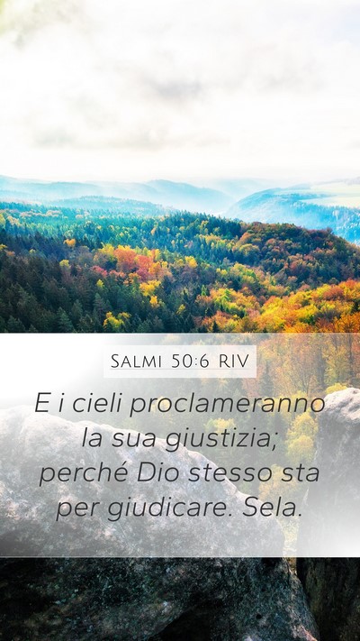 Salmi 50:6 RIV Bible Verse Image