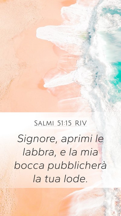 Salmi 51:15 RIV Bible Verse Image