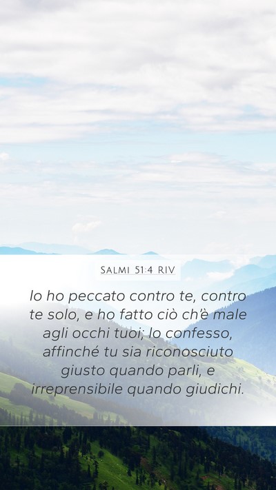 Salmi 51:4 RIV Bible Verse Image