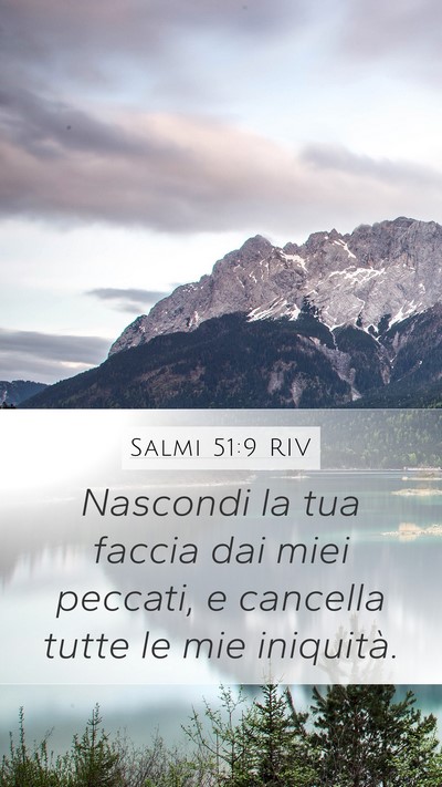 Salmi 51:9 RIV Bible Verse Image