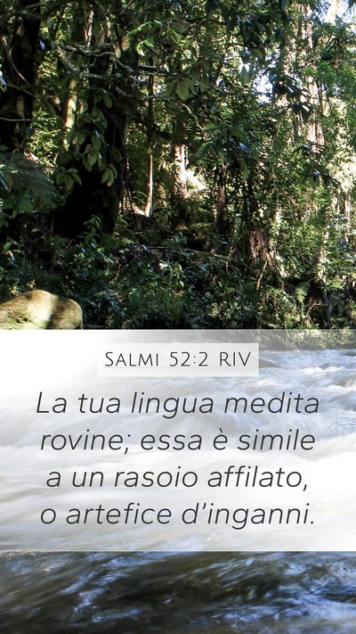 Salmi 52:2 RIV Bible Verse Image