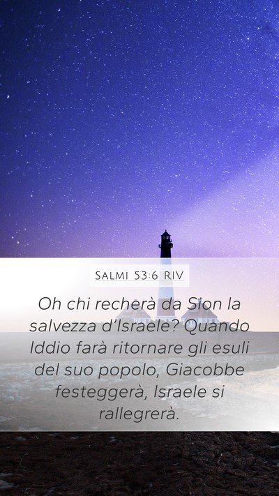 Salmi 53:6 RIV Bible Verse Image