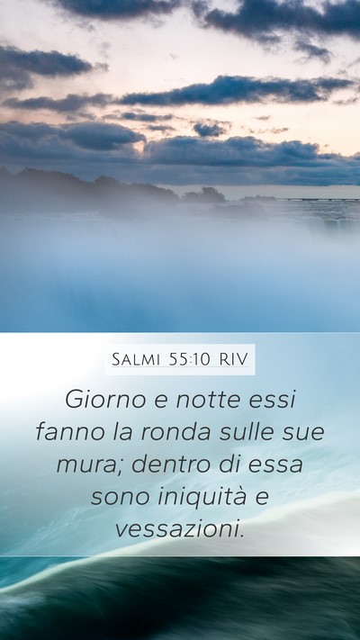 Salmi 55:10 RIV Bible Verse Image