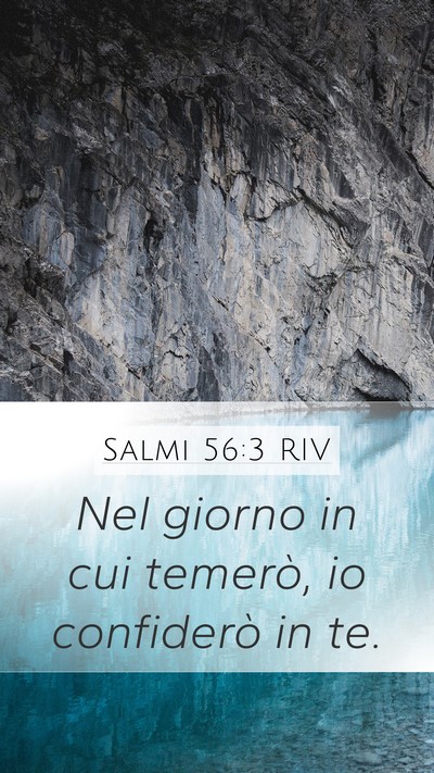 Salmi 56:3 RIV Bible Verse Image