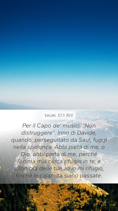 Salmi 57:1 RIV Bible Verse Image