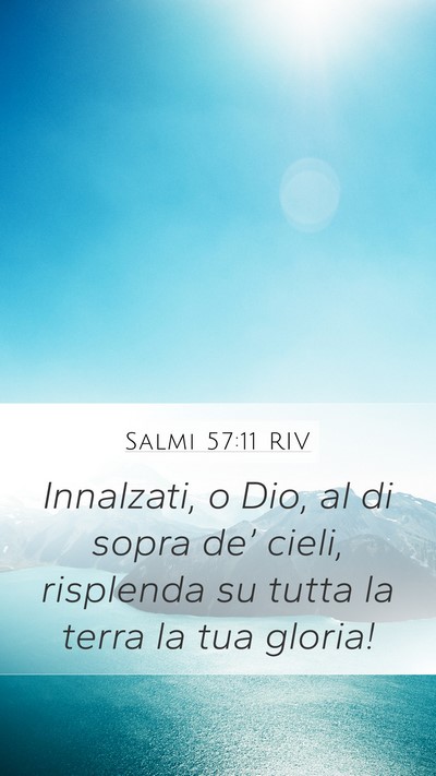 Salmi 57:11 RIV Bible Verse Image