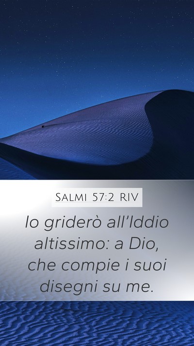 Salmi 57:2 RIV Bible Verse Image
