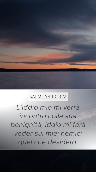 Salmi 59:10 RIV Bible Verse Image