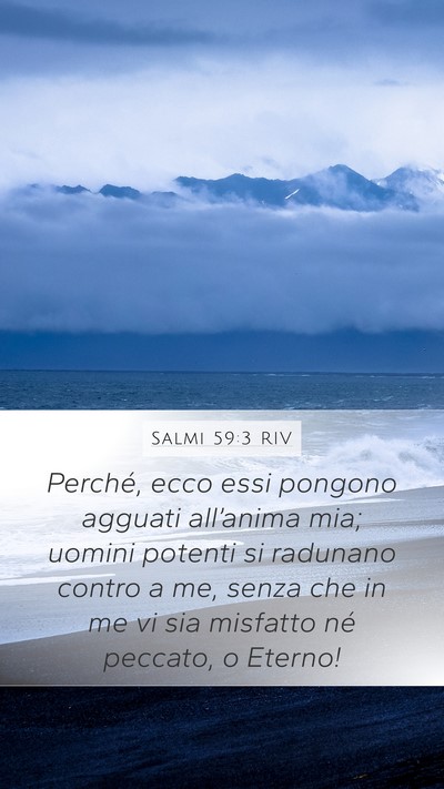 Salmi 59:3 RIV Bible Verse Image