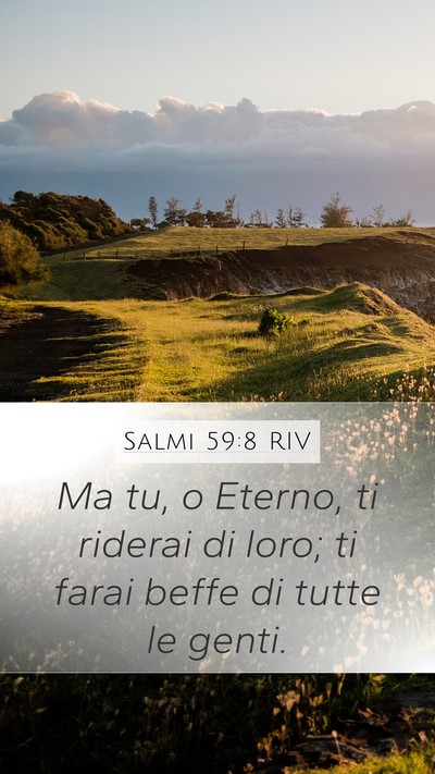 Salmi 59:8 RIV Bible Verse Image
