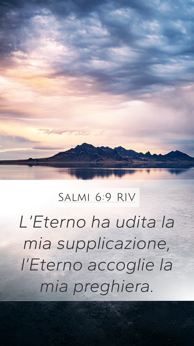 Salmi 6:9 RIV Bible Verse Image