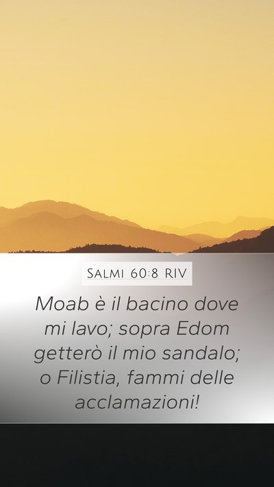 Salmi 60:8 RIV Bible Verse Image