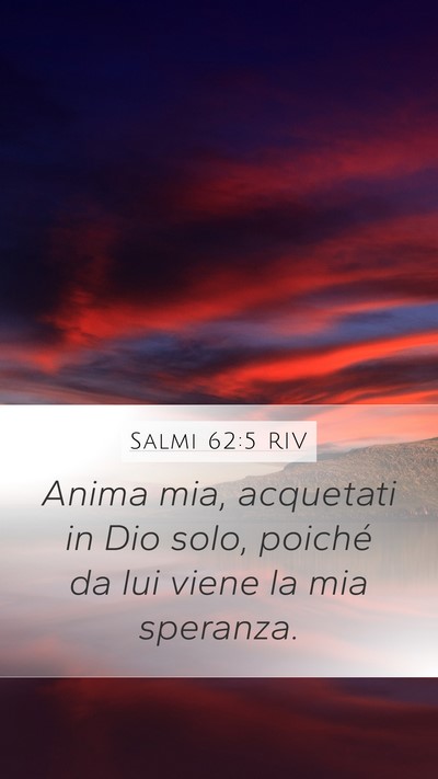 Salmi 62:5 RIV Bible Verse Image