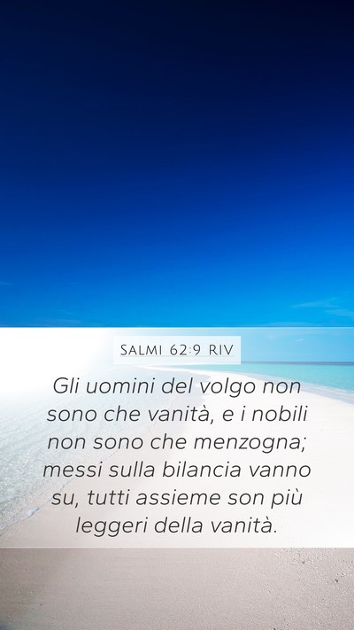Salmi 62:9 RIV Bible Verse Image