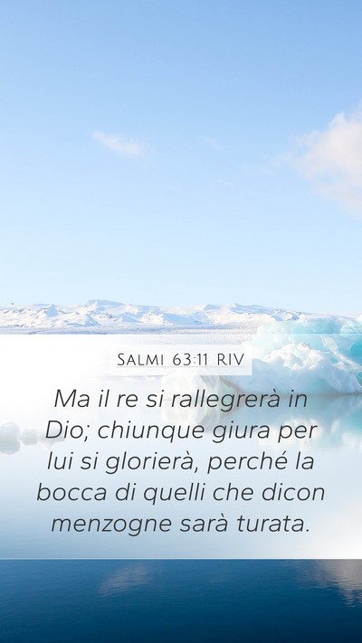 Salmi 63:11 RIV Bible Verse Image