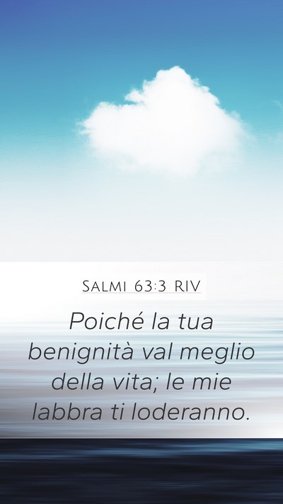 Salmi 63:3 RIV Bible Verse Image