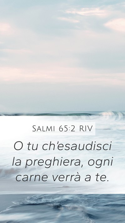 Salmi 65:2 RIV Bible Verse Image
