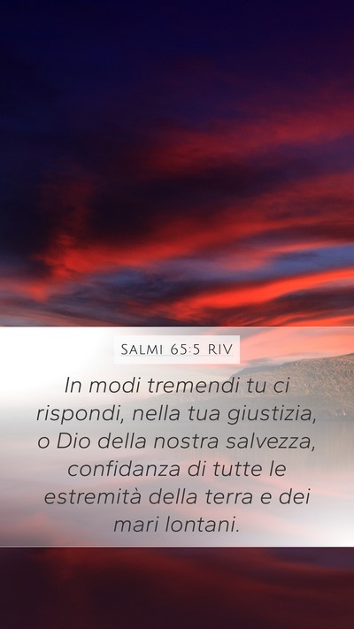 Salmi 65:5 RIV Bible Verse Image