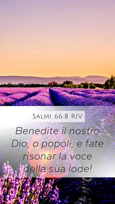 Salmi 66:8 RIV Bible Verse Image